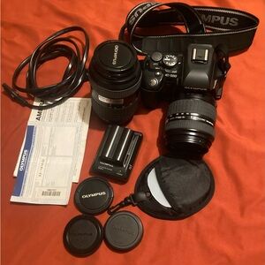 Olympus Black Digital Camera Set